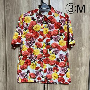 paul smith ポールスミス 半袖花柄薔薇シャツ