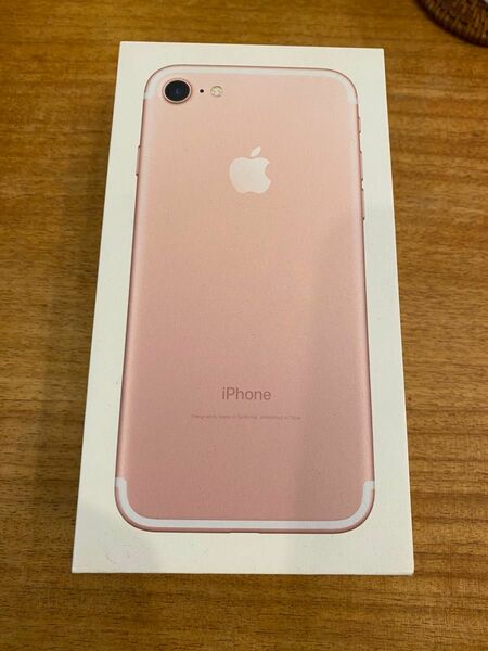 【中古】 iPhone7128GBピンク空箱