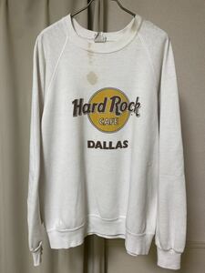 ハードロックカフェ XL 90s オールド ビンテージプリント スウェット HARD ROCK CAFE 裏起毛 トレーナー