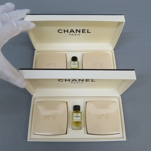 YSS3901★CHANEL/シャネル No5 サヴォン 石けん 石鹸 ソープ 75g オードゥ トワレット パルファム 香水 2箱セット★A