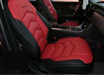 新品 激安価 ジャガー・XE XF 専用フロント リア シート カバー 全面保護 赤+黒 　品質保証_画像1