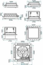 キャラバンアクセサリーキャンピングカーベント 12V LED キャンパー RV 窓 ウィンドウなし RV 車手動制御 ファンレクリエーション_画像7