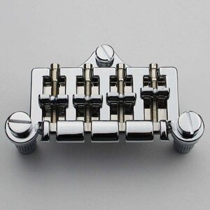  Gibson style 3 point fixation Bridge GB SG Thunderbird Bridge tailpiece chrome color electric bass 