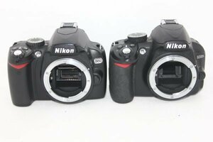 【デジタル一眼レフカメラ2台まとめ売り】Nikon D3100・D60 #0093-554