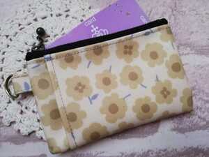  Mini pouch 46/ change purse ./ card / lip / coin case / laminate / hand made 