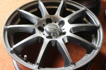 ★☆ A-TECH SCHNEIDER ガンメタ系色 程度良 ★☆ 17×7J +48 PCD114.3/5H 4本 エルグランド オデッセイ CX-5 ★迅速発送 店頭受け取り対応_画像4