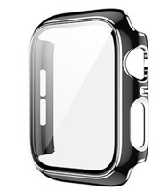 【アップルウォッチカバー/ブラック×シルバー/40mm用】フルカバーケース 1個 Apple Watch 全面保護 耐衝撃 Series5 Series4 Series6 SE_画像1