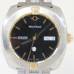 WALTHAM ウォルサム VACUUM バキューム デイデイト ブラック文字盤 メンズ 自動巻き 腕時計 2610273721