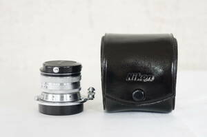 ① Nikon ニコン Nippon Kogaku Japan W-NIKKOR・C 3.5cm F3.5 レンズ ケース付き 5310266091