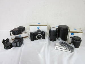 MINOLTA ミノルタ α707si AF ZOOM 24-85mm 3.5-4.5 APO TELE ZOOM AF 100-300 3500Xi レンズ フラッシュ まとめてセット 8510238011