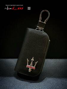  stock immediate payment leather key case Nero leather Maserati Gran Turismo gran cabrio Cuatro Porte Maserati Granturismo Quattroporte