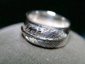 925 Silver Flat Feather Ring № 17 Новая нативная дизайнерская доставка ¥ 120