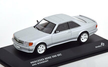 solido 1/43 Mercedes Benz 560 SEC AMG Widebody 2008　シルバー　メルセデス　ベンツ_画像1