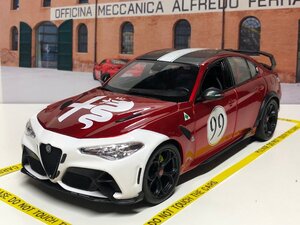 １周年記念セール　Burago 1/18 ALFA ROMEO GIULIA GTAm 2020 Alfa red #99　アルファロメオ　ジュリア　ブラーゴ