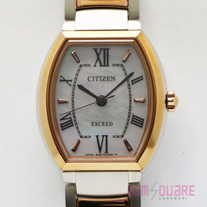 【値下げ交渉可】CITIZEN シチズン エクシード エコドライブ 腕時計 ソーラー 女 シェル 未使用品 EX2084-50A