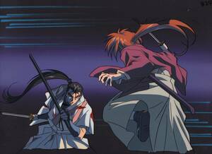  большой размер цифровая картинка анимация имеется Rurouni Kenshin - Meiji . покупатель ...-. новый .. к . душа . Battle scene!