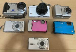 【1円スタート】OLYMPUS●Panasonic●Nikon●SONY●デジカメ7点●LUMIX●COOLPIX775●XZ-1●ジャンク品●部品取り●デジタルカメラ●