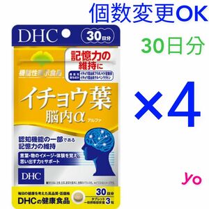 DHC　イチョウ葉脳内α 30日分×4袋　個数変更可