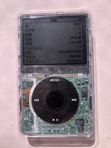 iPod classic 5.5世代　30GB 新品バッテリー交換済み　新品スケルトンマスク交換済　HDD40GBやSSD128GB、256GBにカスタム可能_画像2