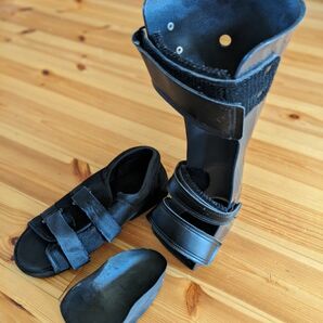 アキレス腱断裂用装具　男性　左足用靴　オーダーメイド※固定装具もセットで7000円