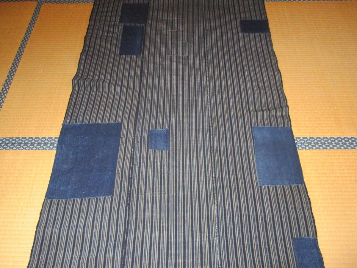 古布・木綿のぼろの敷物・特大・150x155cm-