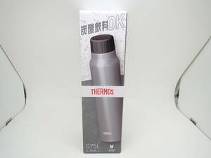 42050 ★ THERMOS サーモス 保冷炭酸飲料ボトル FJK-750 シルバー 0.75L 水筒 炭酸 ★ 未使用