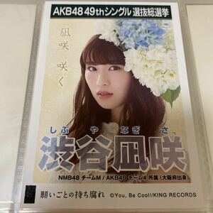 AKB48 渋谷凪咲 願いごとの持ち腐れ 劇場盤 生写真 選抜総選挙 選挙ポスター NMB48