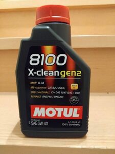 MOTUL モチュール 8100 X-clean gen2 5w40 1L エックス クリーン ジェン２ 正規品