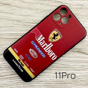 マールボロ フェラーリ iPhone 11 Pro ケース F1 Ferrari マルボロ プロスト アレジ シューマッハ スマホ