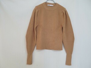 美品ザラ　ZARA　パフスリーブ　ニットUSAのLサイズ