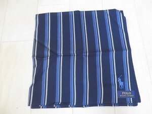  unused tag attaching Ralph Lauren handkerchie navy stripe series 