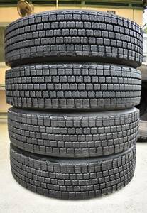 送料無料 275-80R22.5 BRIDGESTONE W910 再生タイヤ 4本セット残り溝 13.5mm~15mm 