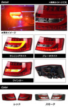 LEDテールランプ アウディ A6 4F 前期 2004年07月～2008年12月 レッド 入数：1セット(左右) AP-RF266-RD_画像2