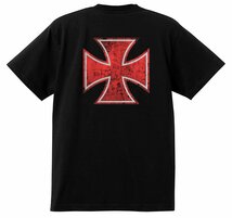 アイアンクロス Tシャツ H12 ホットロッド ハーレー チョッパー 黒 ウエストコーストチョッパーズ ラットロッド カスタム kustom アメ車_画像1