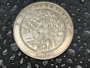 モルガン 硬貨 コイン 1ドル銀貨 レプリカ エングレービング 1921年 魔女 彫刻 彫金 バイカー インディアン ウエスタン マーカー お守り