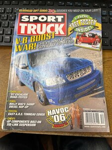洋書 sport truck 2006 12月号 アメ車 ホットロッド ラットロッドローライダーレッドスレッド マガジン アメリカン V8エンジン