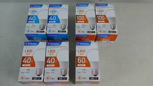 ●BN36 ★ Verbatim LED電球 E26 広配光 7個まとめ売り ★ 未使用品