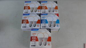 ●BN39 ★ Verbatim　LDA4D-G/LCV3X2 LED電球 2個セット E26　など　計5箱まとめ売り ★ 未使用品