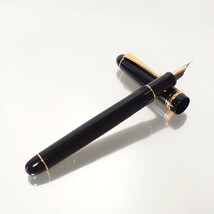 未使用 PILOT パイロット 万年筆 カスタム 74 CUSTOM 14K-585 5 SF 14金 GOLD ブラック 日本製 JAPAN 保証書 取説 カートリッジ ケース付_画像3