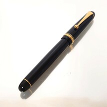 未使用 PILOT パイロット 万年筆 カスタム 74 CUSTOM 14K-585 5 SF 14金 GOLD ブラック 日本製 JAPAN 保証書 取説 カートリッジ ケース付_画像5