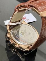 阪神日本一　セール　メンズ腕時計 オマージュ　防水 クォーツ アナログ　クロノグラフ レザーベルト EL1476 スーツ　カジュアル　_画像6