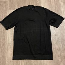 HA660 ami.com 半袖Tシャツ シルク100% sizeM black STROPHE クルーネック ニット_画像1