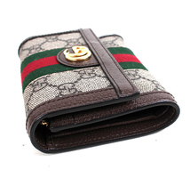 グッチ 三つ折り財布　GGマーモント　ブラウン　茶　極美品　GUCCI　r309_画像4