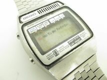 SEIKO セイコー　メンズ腕時計　デジタル　A158-5070　お洒落な　シルバーカラー　E17_画像7