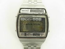 SEIKO セイコー　メンズ腕時計　デジタル　A158-5070　お洒落な　シルバーカラー　E17_画像1