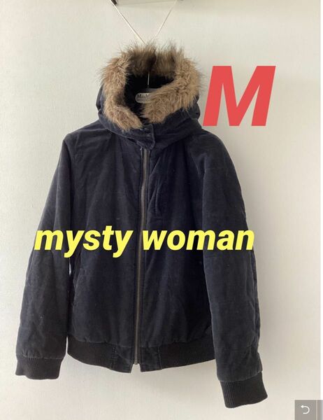 ブランド　mysty woman ジャンパー　ブルゾン　フード取り外し可能 レディース　Mサイズ