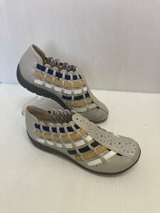 *. bargain! woman leather comfort shoes ( summer casual )54133 SIL 23.0. width EEE put on footwear .. rubber entering ...... convenience 
