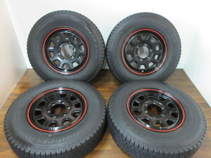 【送料無料・税込み】5ZIGEN KOMA 15in6J+33 6穴PCD139.7 BS BLIZZAK VL1 195/80R15 ハイエース