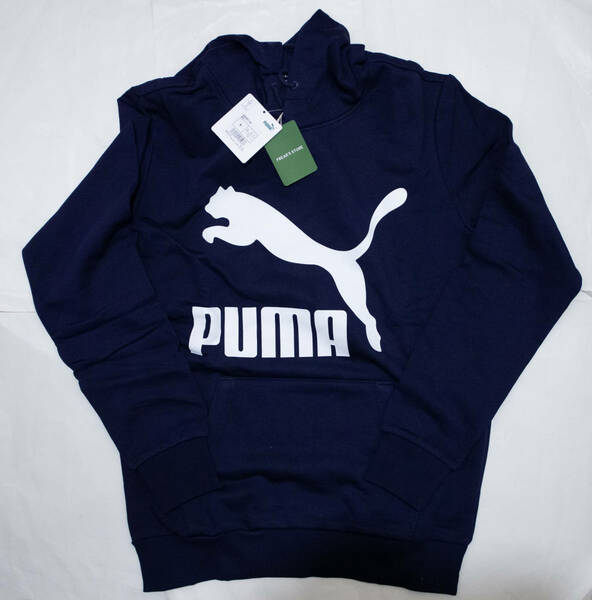 PUMA パーカー ネイビー M 未使用品即決！