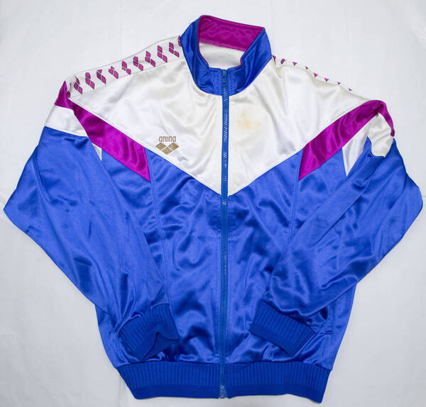 アリーナ 光沢ジャージジャケット L 古着即決! トラックジャケット 体操服